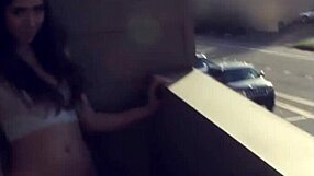 you know, the hot teen girl is out on the balcony masturbating with her fingers