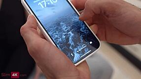 Horny redhead teen Megan Murkovski fucked by two guys in threesome