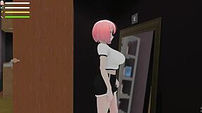 Roxanne Boldly Exhibits Herself in the Public Game Setting.