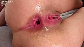 Valery Watson takes double penetration deep anal balls as piss lover white girl