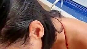 Seductively inviting a pleasant handjob