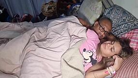 Why did the slut pretend to sleep over just to fuck?