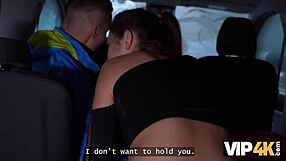 Vip4k sexy athlete fucks stranger in car