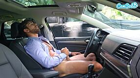 Camsoda milf flashes cock and helps young guy cum in public during spring break