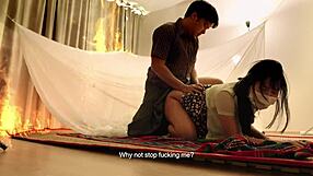 Amateur Couple Can't Stop Intense Fucking And Muff Diving On Big Fire