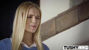 Watch Alex Grey's First Anal Thrills! Beautiful Blonde Gets Bent Over For Deep Assfucking And Gaping.