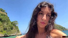 Walking on a public beach with friends after a fun day - cumwalk