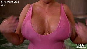 Curvy Milfs Lick Busty Pool Babes