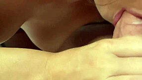 Sloppy deepthroat footjob and rimming follow public flashing and risky elevator blowjob.