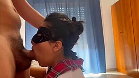 Horny Latina Student Mom Receives Cumshot?