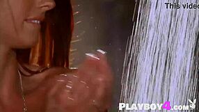 sexy big tits redhead milf jaime edmondson poses totally naked outdoor