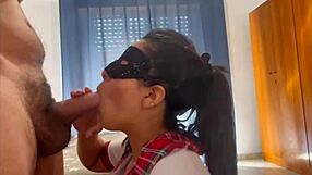 Horny Latina Student Mom Receives Cumshot?