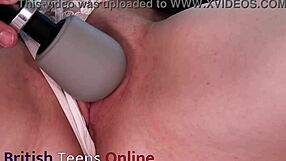 british college student edged and teased by her teacher in homemade taboo