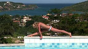 Flexible Gymnast Fucked In Ass And Pussy