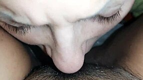 lesbian hairy pussy eating close up 😍