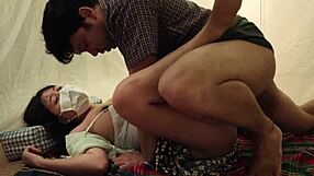 Amateur Couple Can't Stop Intense Fucking And Muff Diving On Big Fire