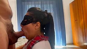 Horny Latina Student Mom Receives Cumshot?