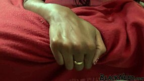 Ebony with Small Tits Enjoys Dickriding