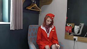 Petit British Air Hostess Recruit Tries Big Black Cock In Darkminxx Adventure.