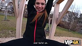 Vip4k sexy athlete fucks stranger in car