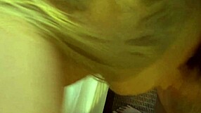 Naughty wife deepthroats and gags on big cock