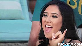 rival stepsisters gal and aubree tease elias with taboo sucking and fucking