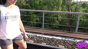 Outdoor amateur doggystyle fuck part 2