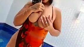 Seductively inviting a pleasant handjob