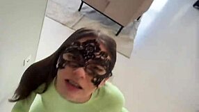 Crazy Public Threesome Followed By Backstage Blowjob