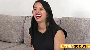 Hey, thick amateur latina gets deep anal at lingerie shoot