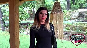 Gwen, beautiful woman, enjoys her time