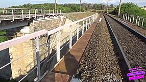 Outdoor amateur doggystyle fuck part 2