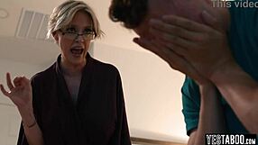 Pervert Stepson Forces Busty Mature Stepmom to Suck and Fuck Him!