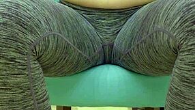 Teen Babe Teases Sugar Daddy in Leggings During Workout Photoshoot