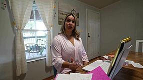 my hot step-mom uses my cock for her video