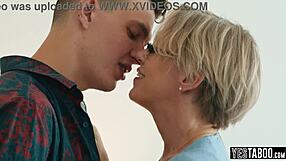 Pervert Stepson Forces Busty Mature Stepmom to Suck and Fuck Him!