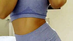 Slut performs dirty dance with wet pussy