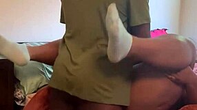 huge creampie happening right at the edge of the bed