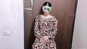 Beautiful young Indian bhabhi gets her shaved pussy LICKED and BANGED!