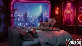 why fuck that busty street girl in the neon room?