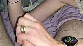 Wife Jerks, Blows, and Fucks to Cum Covered Asshole