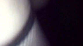 in the wood only with g-string and fishnet stockings.