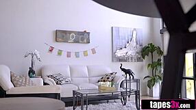 Pervy stepbro fucks stepsis and her hot friend hard on Easter!