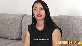 Hey, thick amateur latina gets deep anal at lingerie shoot