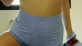 Slut performs dirty dance with wet pussy