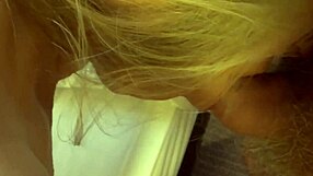 Naughty wife deepthroats and gags on big cock