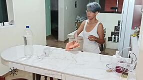 My Stepbrother Accidentally Fucks My Pussy After Fight on Couch