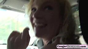 three hot milfs indulge in steamy foursome action