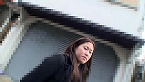 Asian mom sucks big cock in blowjob