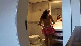 as the girls found the snake at the party and went down on it